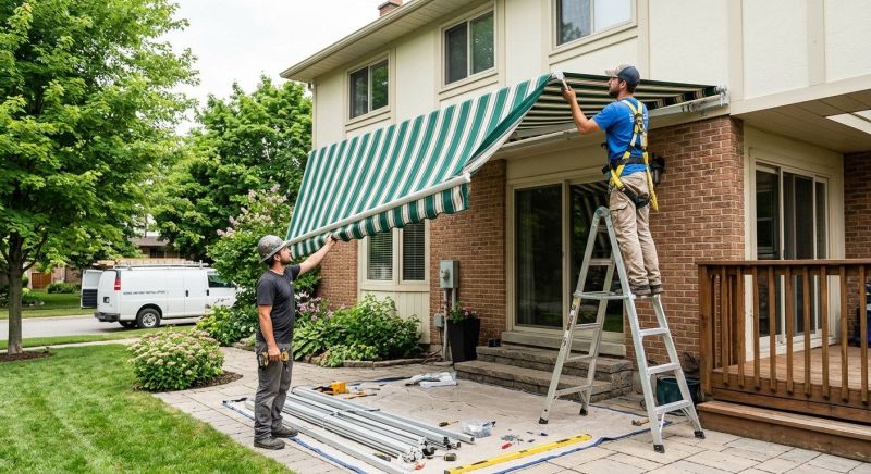 Custom Awning Installation in Marin County, CA