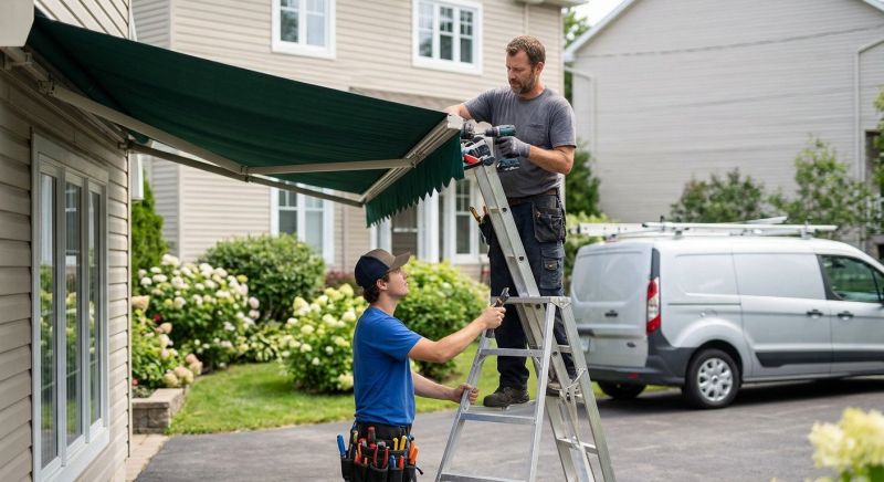 Entrance Awning Installation in Sonoma County, CA