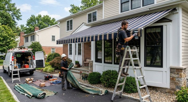 Fabric Awning Replacement in Marin County, CA