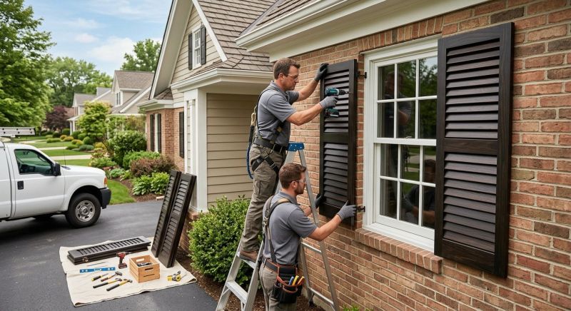 Louvered Shutters Installation in Midlothian, VA