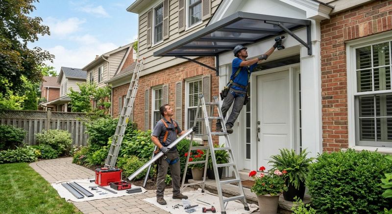 Metal Awning Installation in Sonoma County, CA