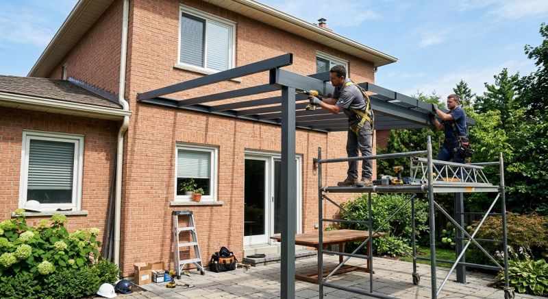 Metal Shade Installation in Santa Rosa, CA