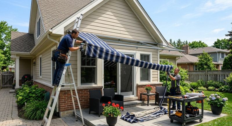 Window Awning Installation in Marin County, CA