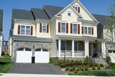 Red Paneled Vinyl Window Shutters Replacement